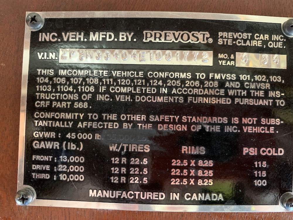 1985 Prevost Royal XL For Sale