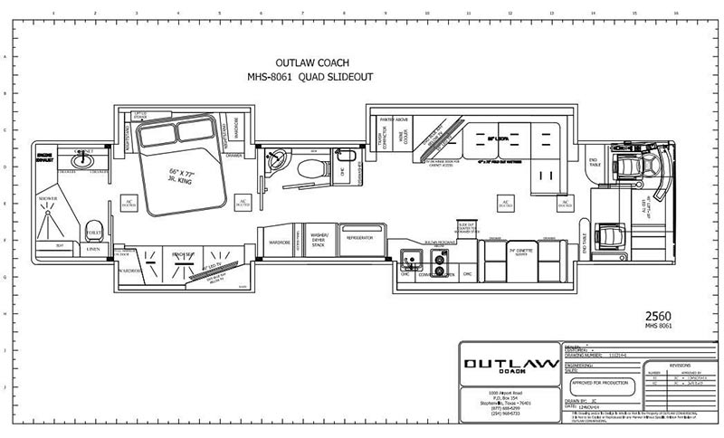 2016 Prevost Outlaw H345Quad Slide 160647