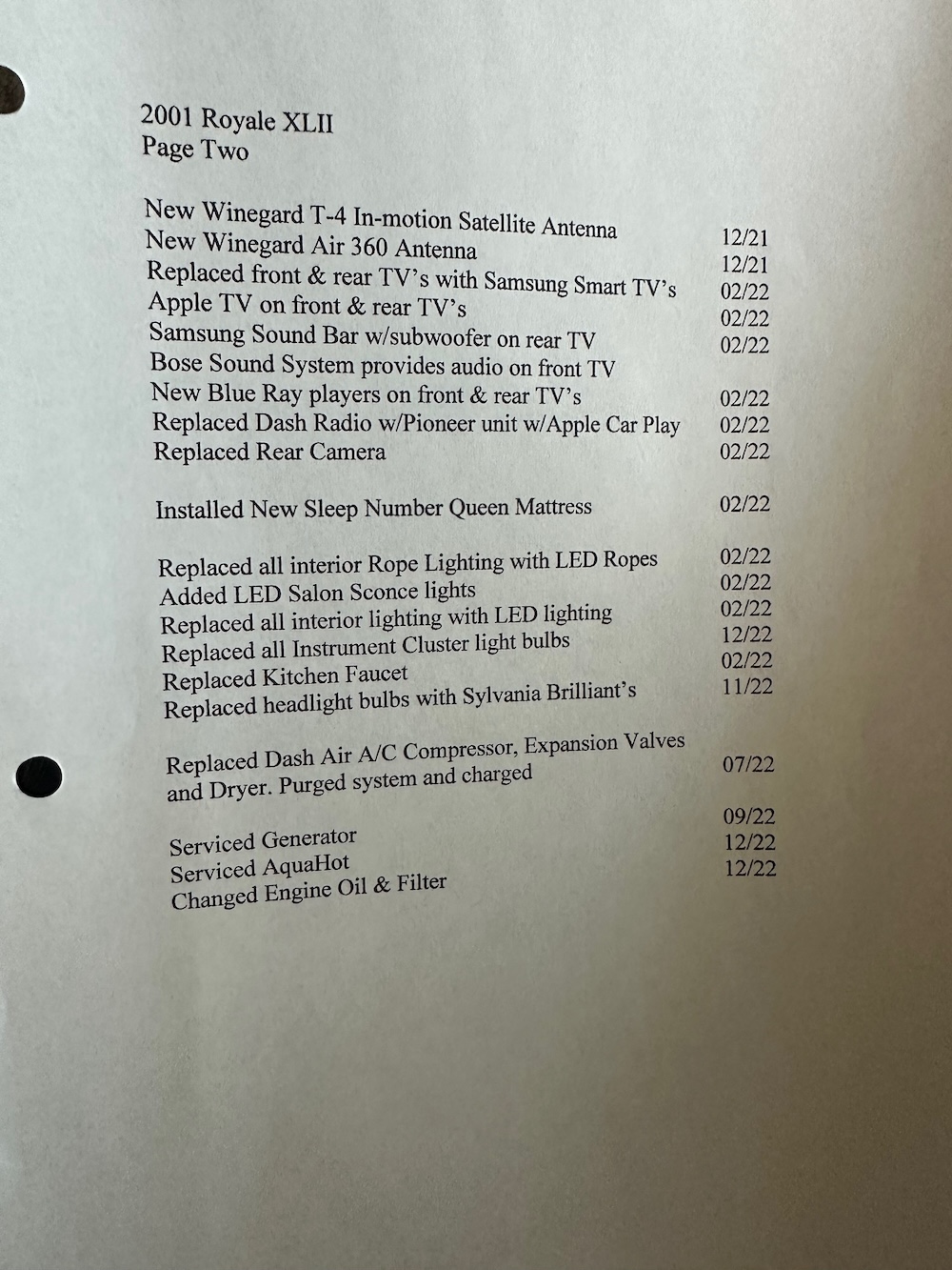 2001 Prevost Royale XLII For Sale